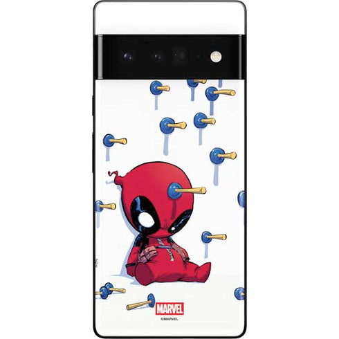 Marvel Deadpool Babypool Playing Google Pixel 6 Pro Skin